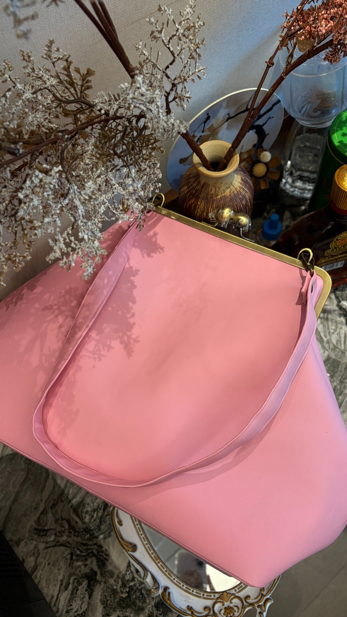 Pink Handlebag,20x12x8inch