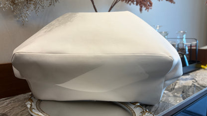 Poor White Large Handlebag,Leather Clutch Frame,20x12x8inch